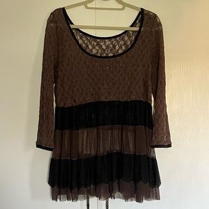 Lace Peasant Blouse top